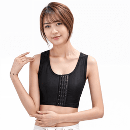 Binder Trans Faja Chaleco de Compresion de Pechos Negro L