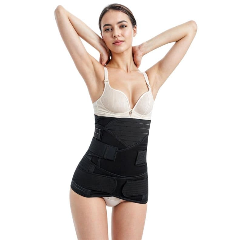 Faja Maternidad 3 En 1 Postparto Negro XL