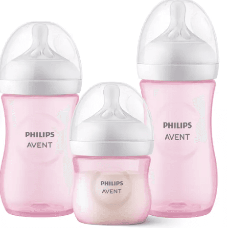 Set de 3 Mamaderas 125 260 330 ml Pink Philips Avent Beige