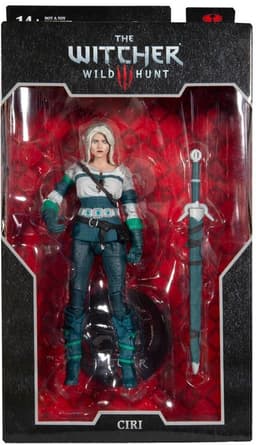Figura Ciri Elder Blood The Witcher Wild Hunt Mcfarlane Verde Claro