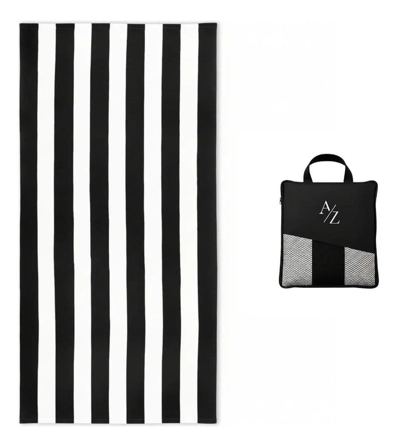 Toalla Microfibra Playa Viaje 160x90 Xl Gimnasio Grande Az Negro
