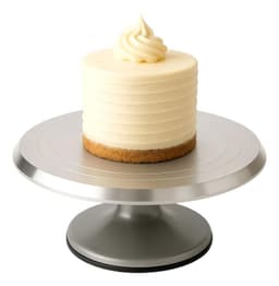 Base Torta Base Giratoria Torta Base De Torta Circular 25cm Plateado
