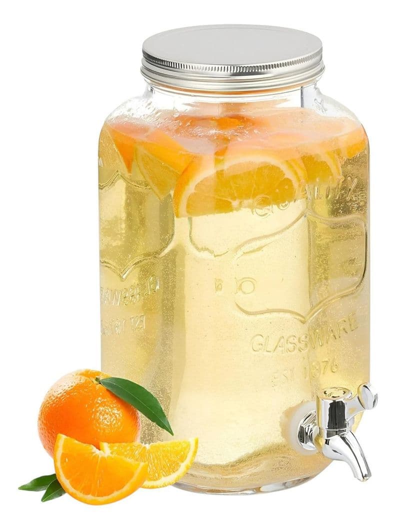 Dispensador De Agua Jarro De Bebidas Barril Sobremesa 4l Blanco