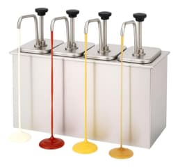 Dispensador De Salsa Dispensador Bomba Dosificador Salsa 8l Plateado