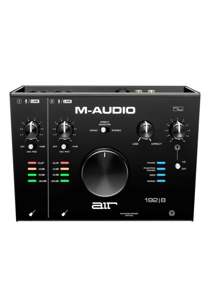 Intefaz de Audio M Audio AIR 192/8, 2 in 4 Out Diseno 2