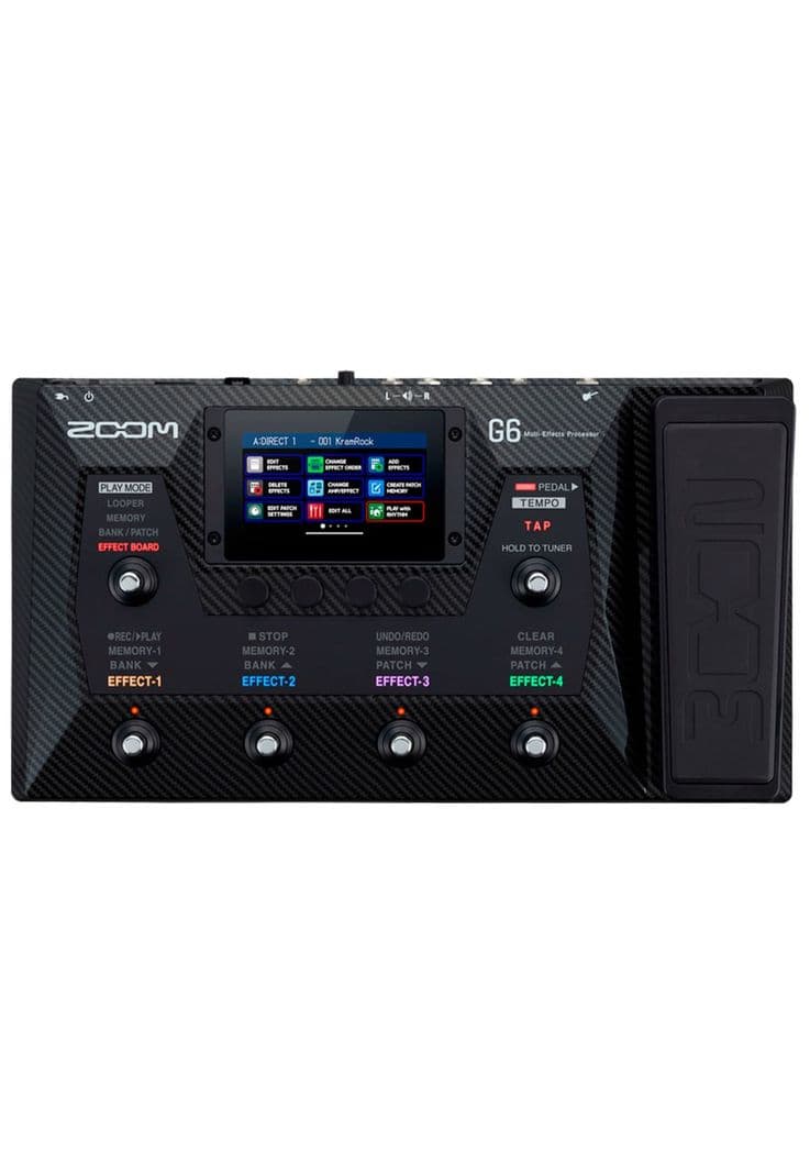 Pedalera Multiefecto de Guitarra Electrica Zoom G6 Diseno 2