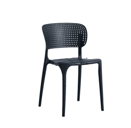 Silla de Escritorio Apilable Negra