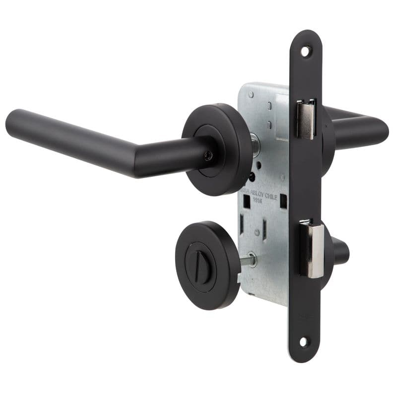 Cerradura Embutida Toscana B40 Bano Negro XL