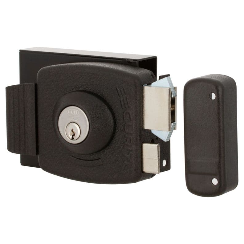 Cerradura Sobreponer Poli Security Pro Antipalanca Negro XL