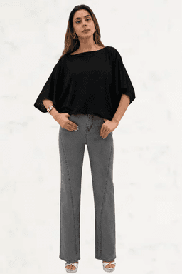 Jeans Recto Gris Elasticado 40