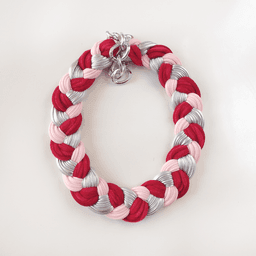 Maria la Biyux Collar Red and Pink Rosado