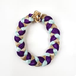 Maria la Biyux Collar Purple Velvet Queen Morado