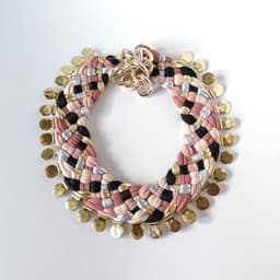 Maria La Biyux Collar Tiger Basic Rosado Pastel