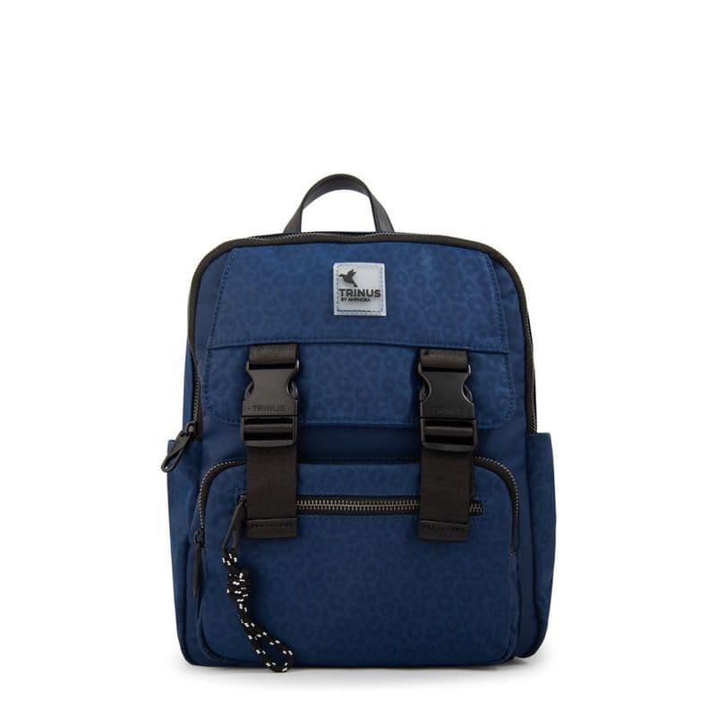 Mochila college mediana azul