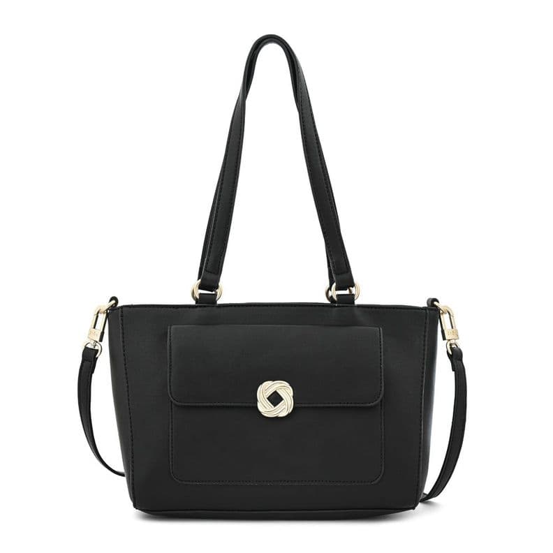 Cartera tote agata mediana negro especial