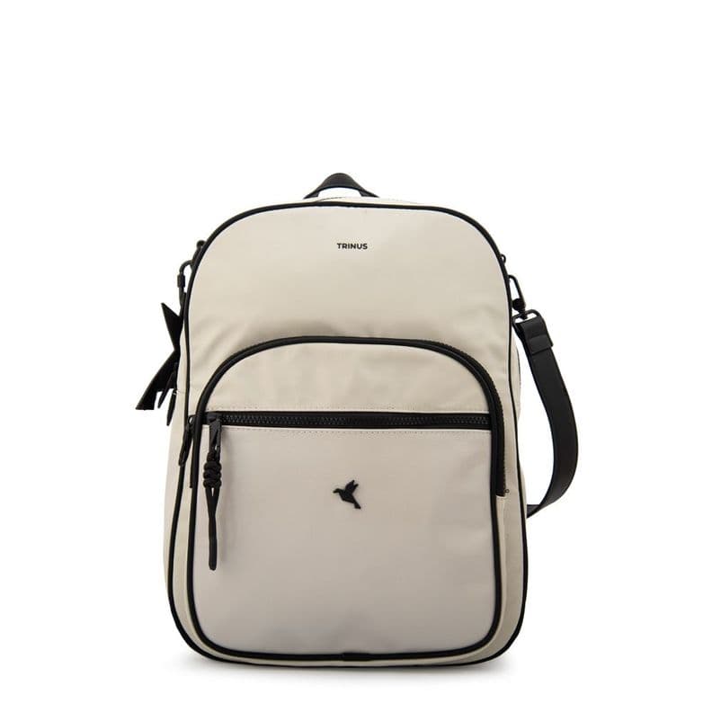 Mochila porta notebook carina grande gris claro