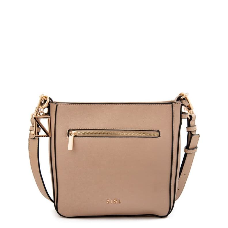 Cartera bandolera polete mediana beige