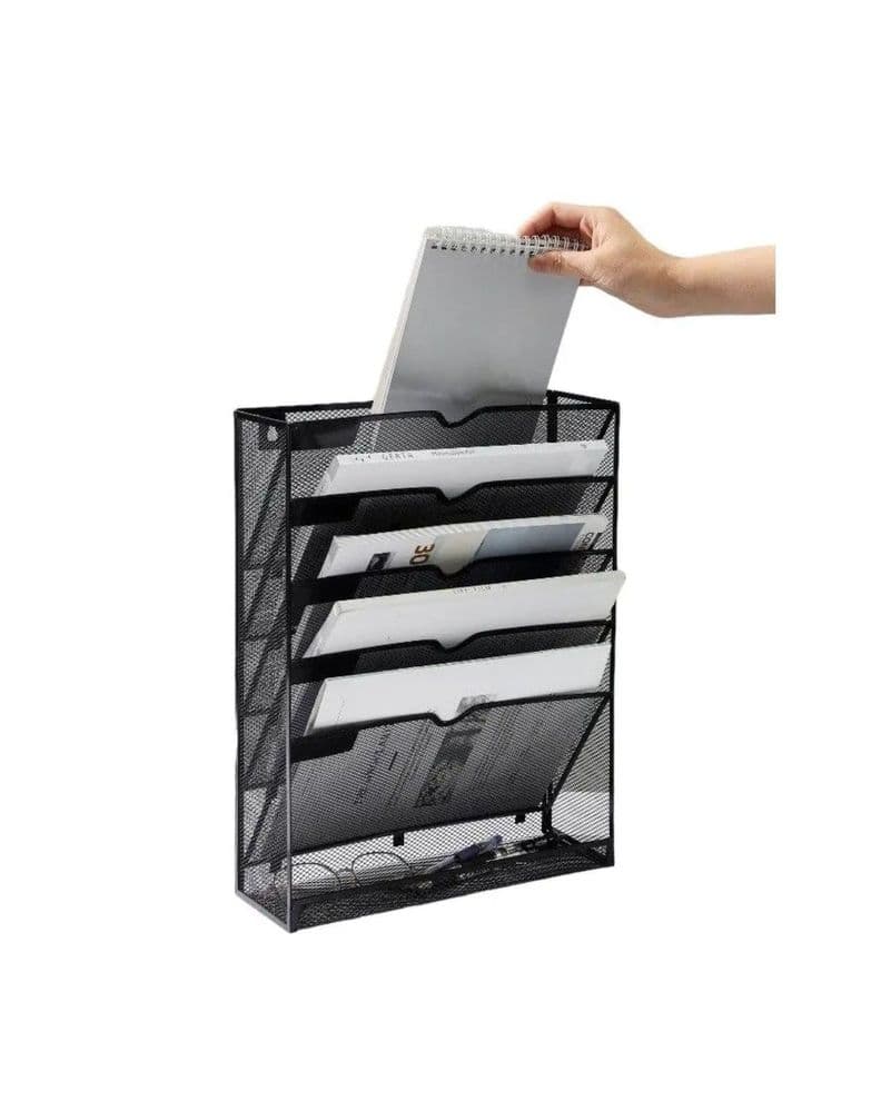 Organizador Revistero Libros Escritorio Metalico 5 Niveles