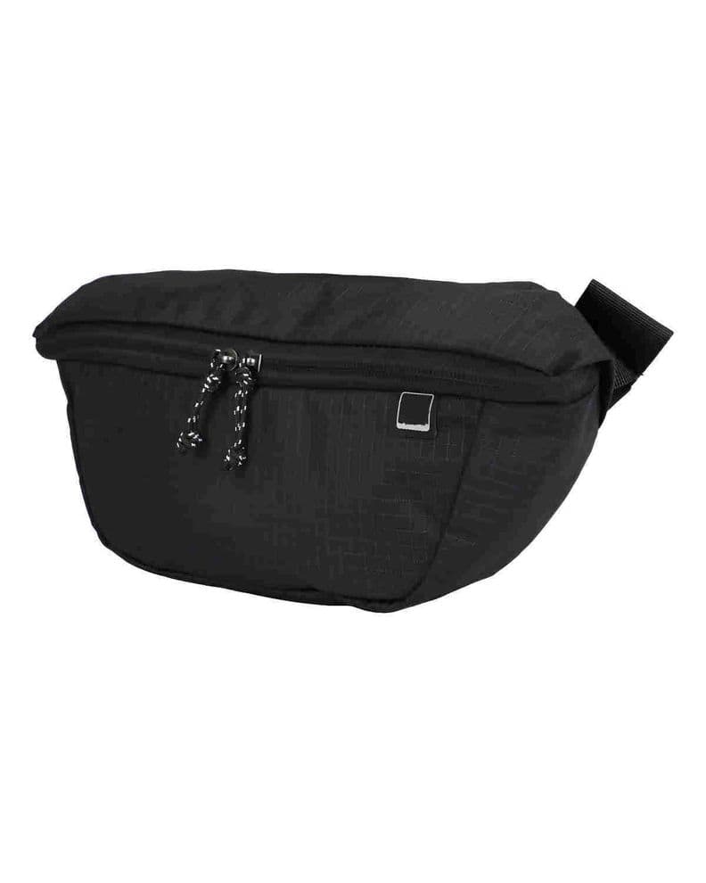 Banano Amplio De 3 Bolsillos Tela Ripstop Color Negro