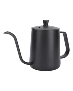 Tetera Cuello De Cisne De Acero Inoxidable Negro 600ml Negros