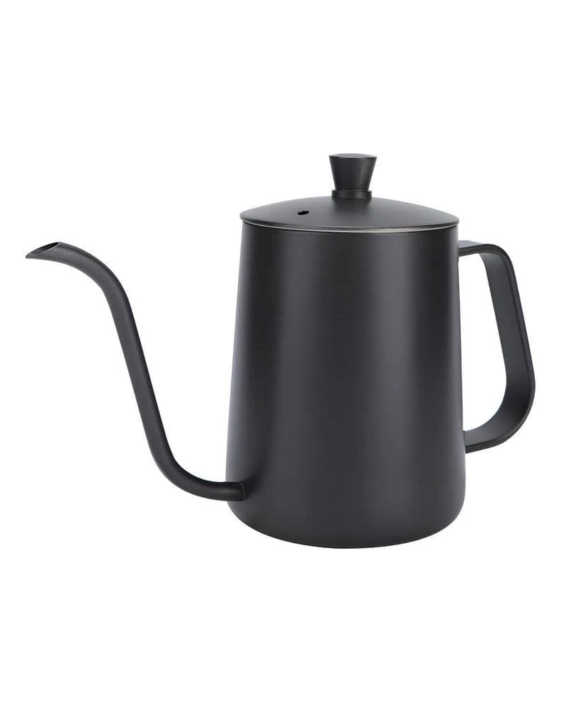 Tetera Cuello De Cisne De Acero Inoxidable Negro 600ml Negros
