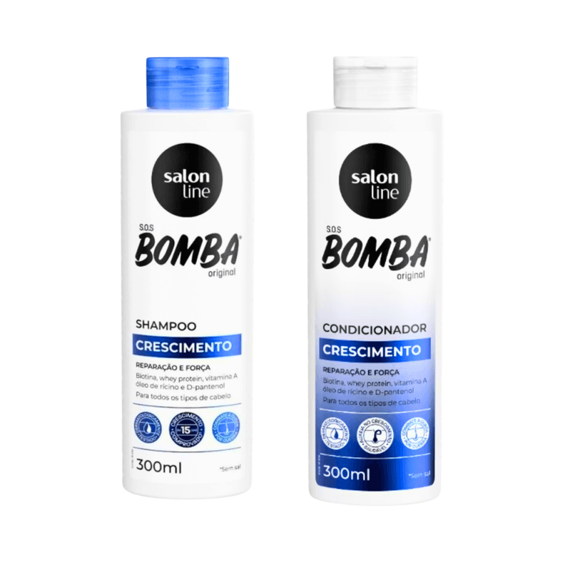 Salon Line Pack shampoo + Acondicionador S.O.S Bomba Original Crecimiento