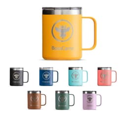 TAZA TERMICA TAPA MAGNETIC SLIDER 350 ML TERMO MUG BOSSCAMP Amarillo