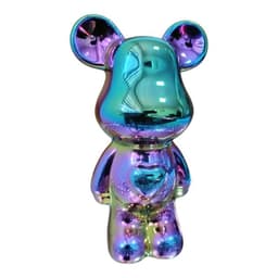 Adorno De Oso Ceramica Color Tornasol, 18x10x8 Cm
