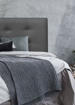 Respaldo de Cama Botone Premium Lino Grafito - 2 Plazas
