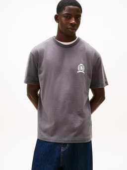 Polera Crest Logo Relaxed Fit Gris S