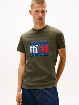 Polera Con Logo Grafico Slim Fit Verde XL