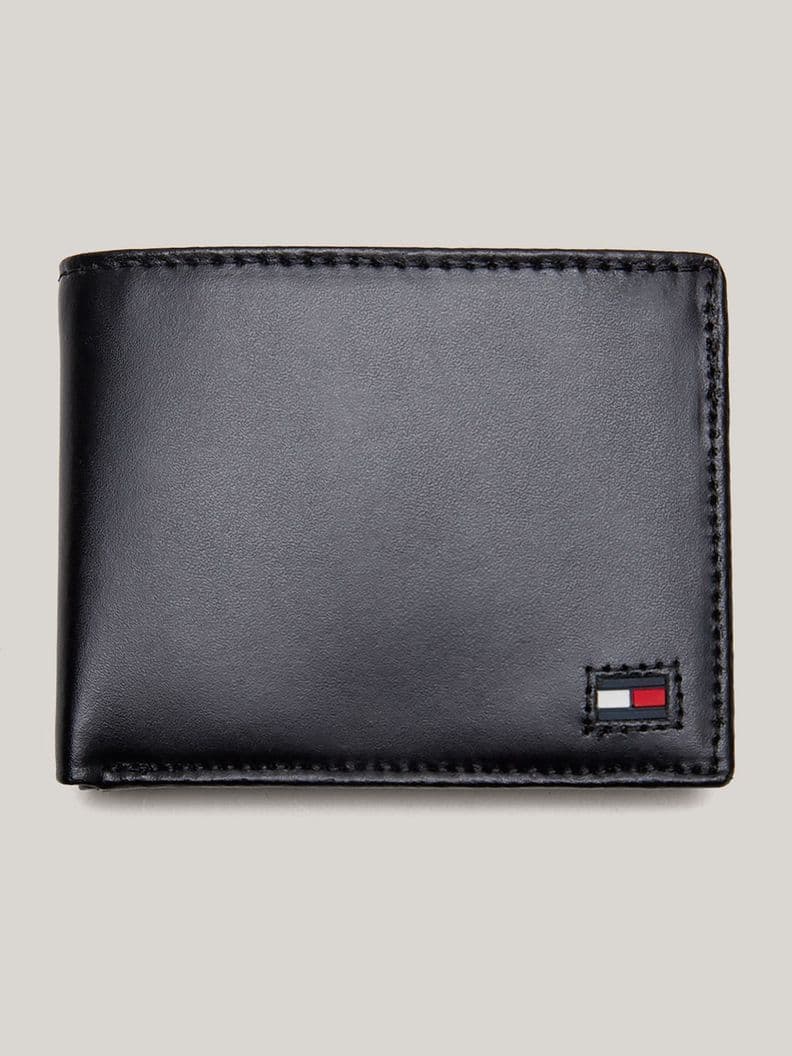 Billetera Plegable Con Logo Negro