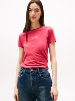 Polera Logo Essential Slim Fit Rosado M