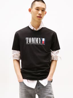 Polera C-Neck Con Logo Regular Fit Negro S