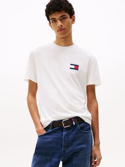 Polera Graphic Backprint Regular Fit Blanco S