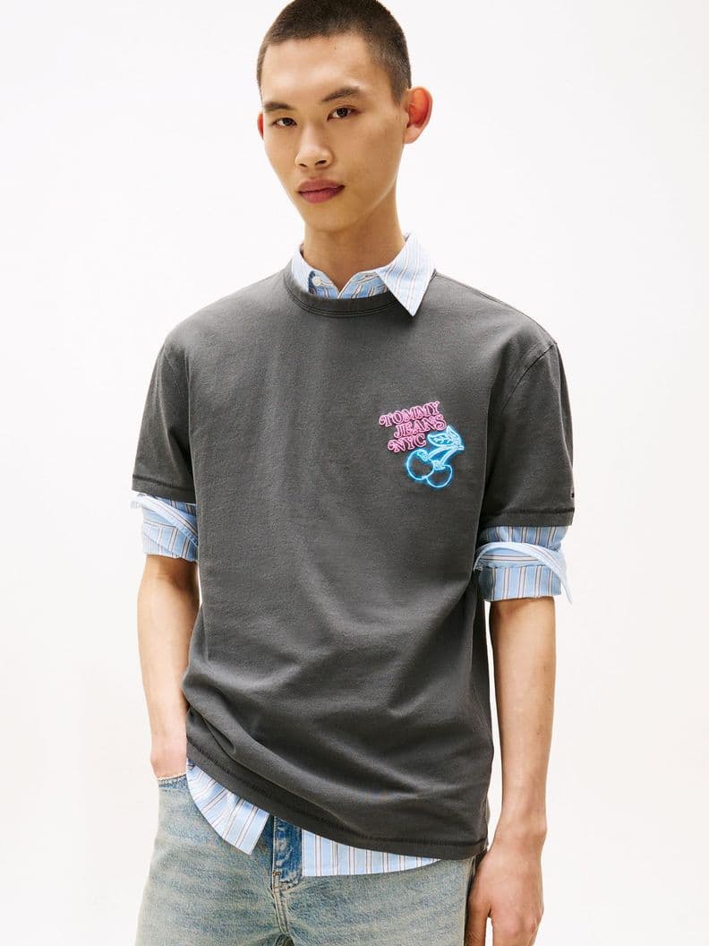 Polera Novelty Regular Fit Negro M