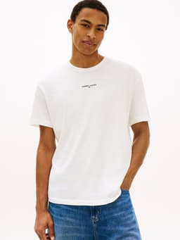 Polera Con Logo Bordado Relaxed Fit Blanco S
