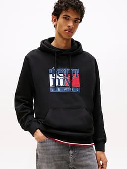 Poleron Hoodie Con Logo Negro S
