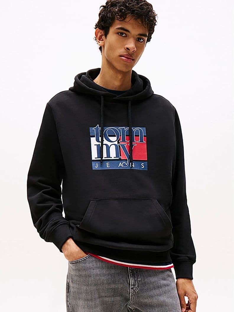 Poleron Hoodie Con Logo Negro XL