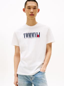 Polera C-Neck Con Logo Regular Fit Blanco XXL