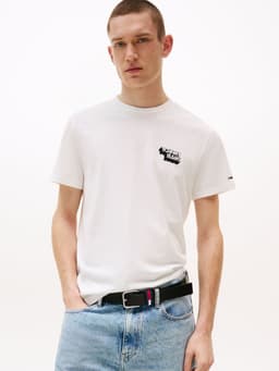 Polera Stack Logo Slim Fit Blanco M