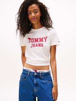 Polera Logo Varsity Regular Fit Blanco S