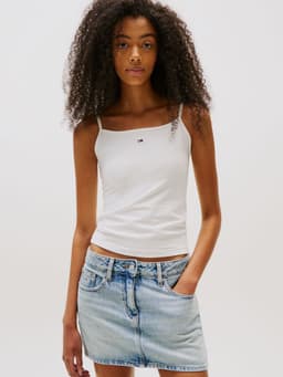 Polera Essential Con Logo Slim Fit Blanco XL