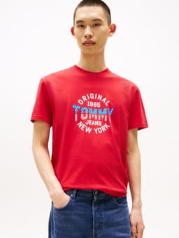 Polera Circle Graphic Logo Regular Fit Rojo M