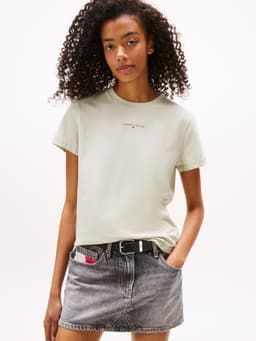 Polera Logo Lineal Regular Fit Verde S