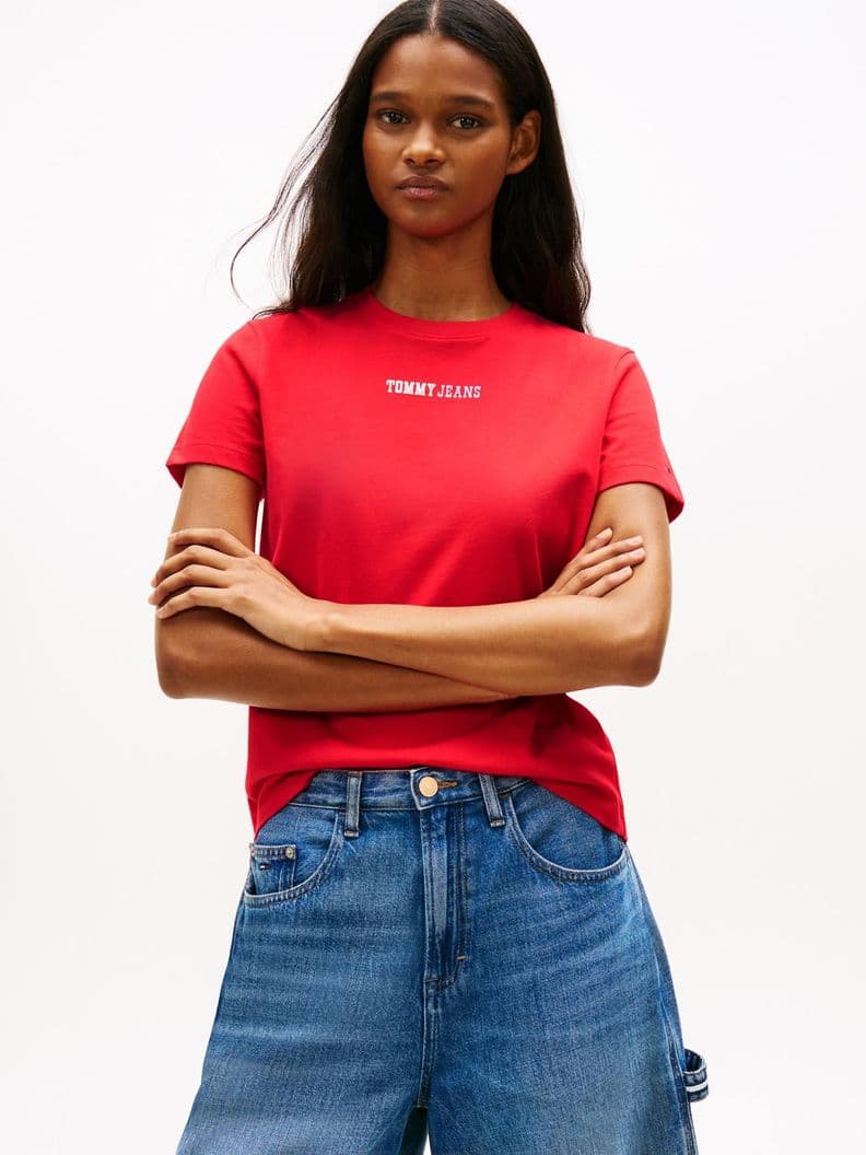Polera Essential Con Logo Regular Fit Rojo XS