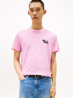 Polera Stack Logo Slim Fit Rosado XL