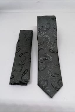 Corbata Panuelo Gris