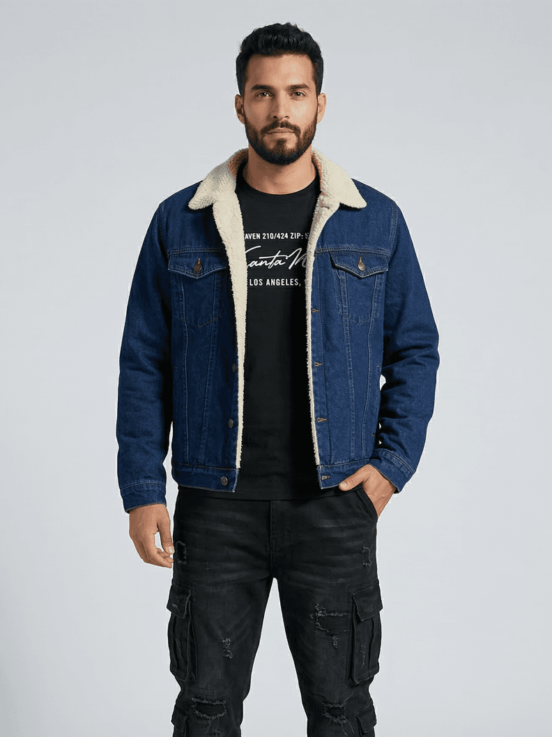 Chaqueta Mezclilla Chiporro Noruegan s Man Hombre Azul Oscuro Azul Marino M