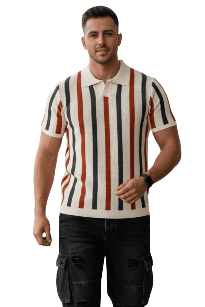 Camisa Polo Tejida Hombre Bali Beige XXL